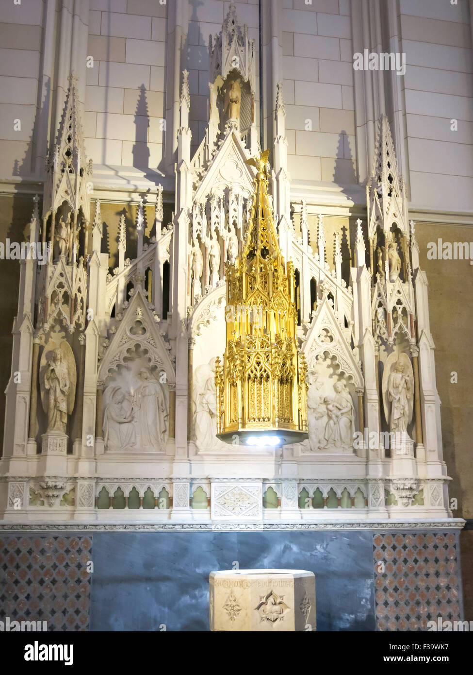 Interno, Cattedrale di San Patrizio, Fifth Avenue, New York Foto Stock
