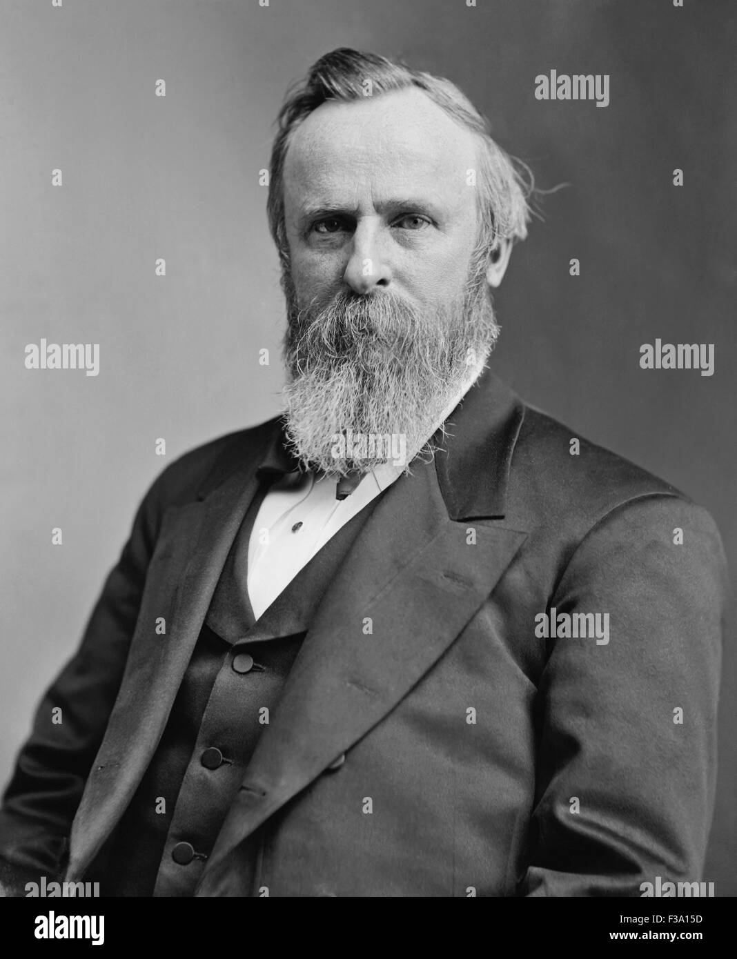 Vintage americano della storia foto del Presidente Rutherford B. Hayes. Foto Stock