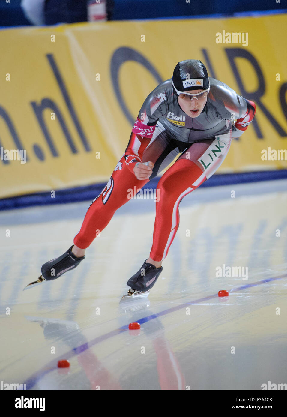 ESSENT ISU WORLD singola velocità distanza Skating Championships, RICHMOND OLYMPIC OVAL, British Columbia, Canada - onorevoli 3000m, Br Foto Stock