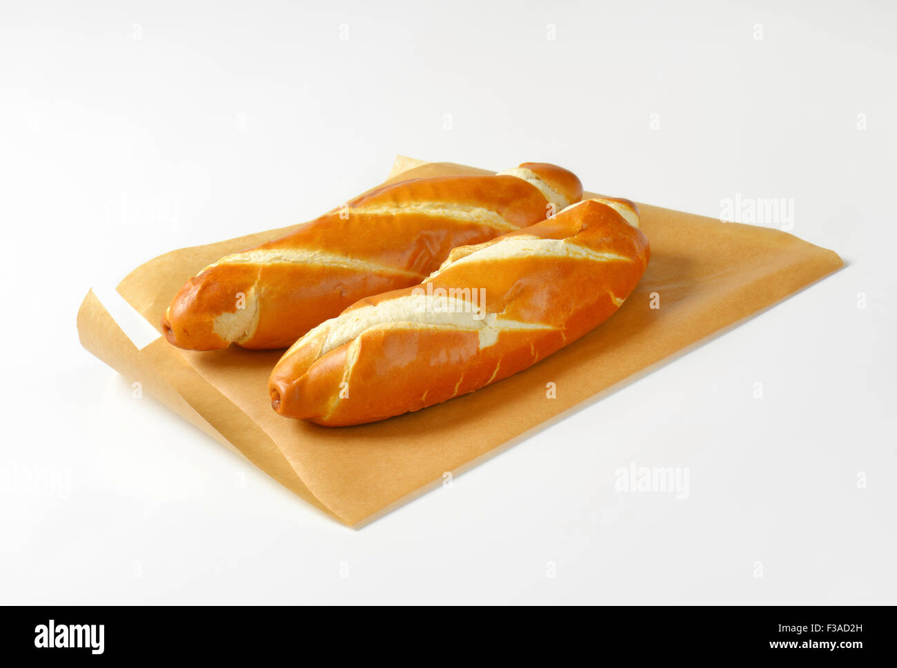 Lievitata rotoli con una crosta morbida Foto Stock