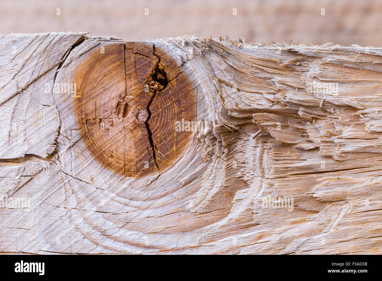 In prossimità della superficie di legno sfondo Texture Foto Stock