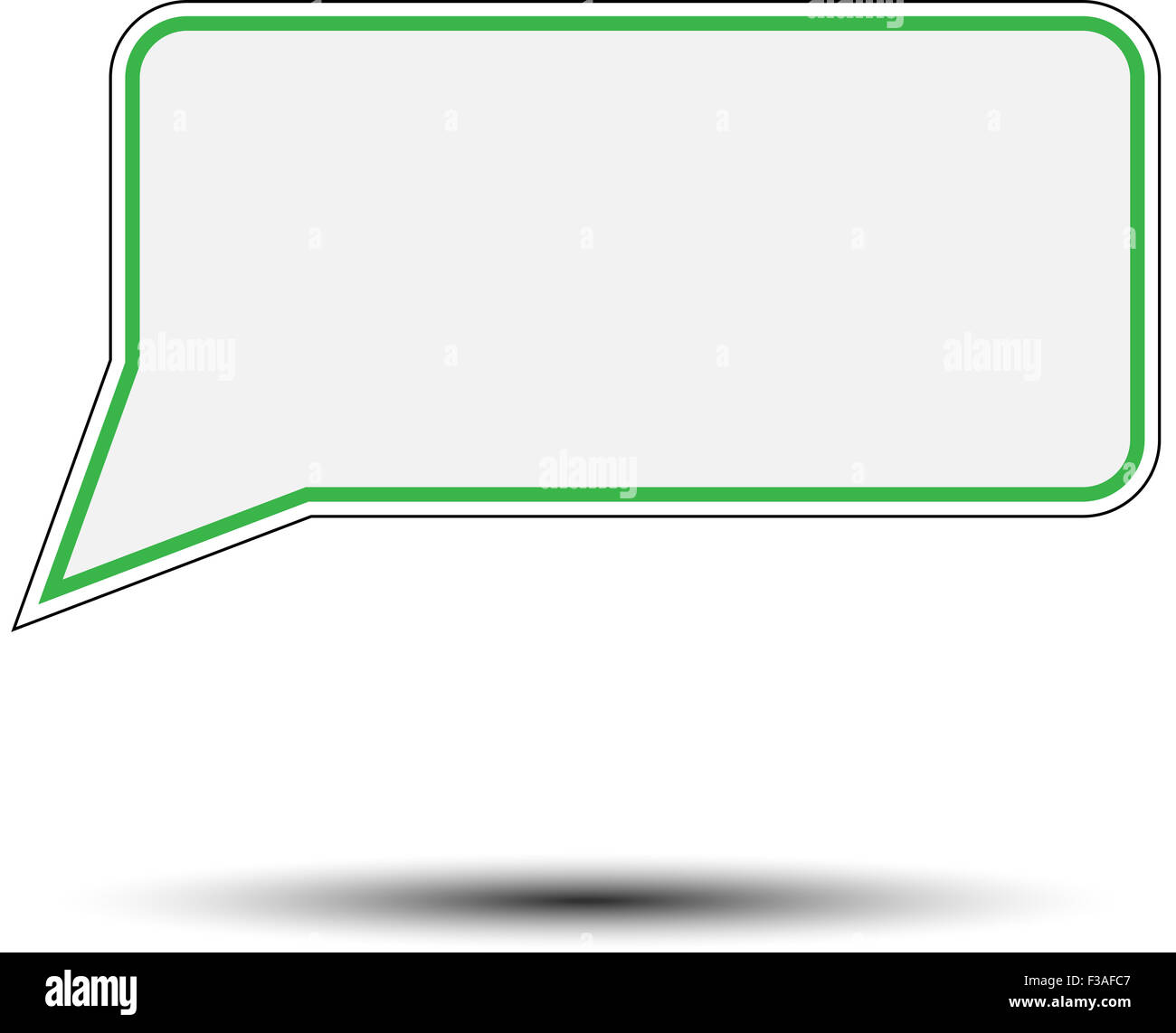 Sticker discorso bolla. Messaggio di design, web etichetta, etichetta di carta, talk vuoto di comunicazione, vector art design astratti fashio insoliti Foto Stock