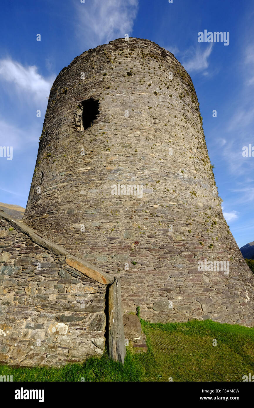 Il castello di Dolbadarn vicino Lanberis in Snowdonia, Wales, Regno Unito Foto Stock