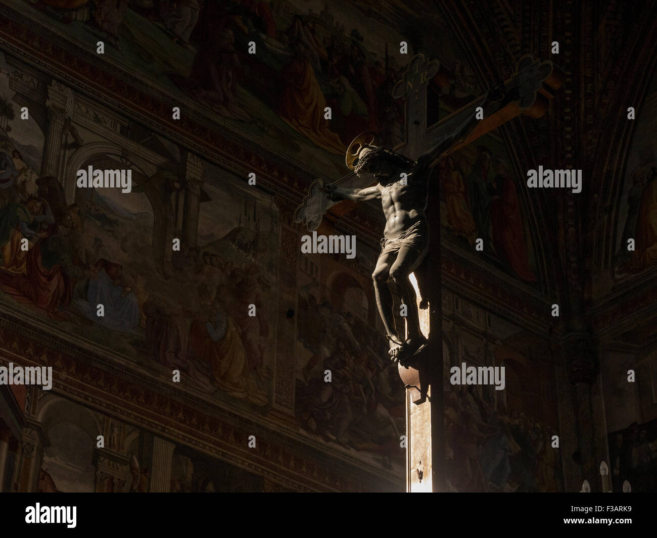 Gesù nella chiesa di Santa Maria Novella a Firenze, Italia Foto Stock