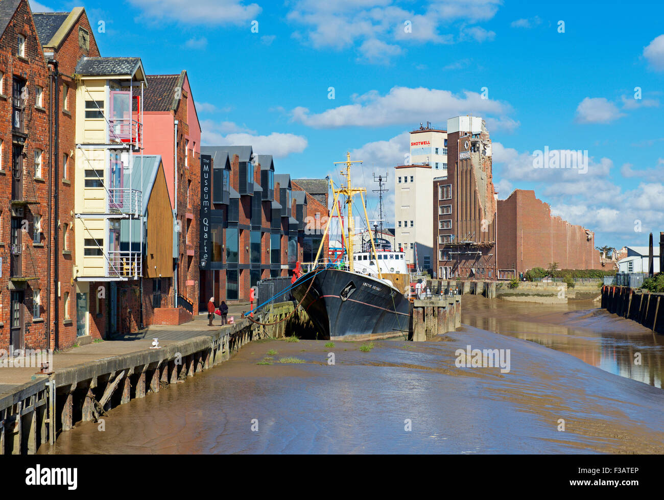 Il fiume Hull Kingston upon Hull, East Riding of Yorkshire, Inghilterra, Regno Unito Foto Stock
