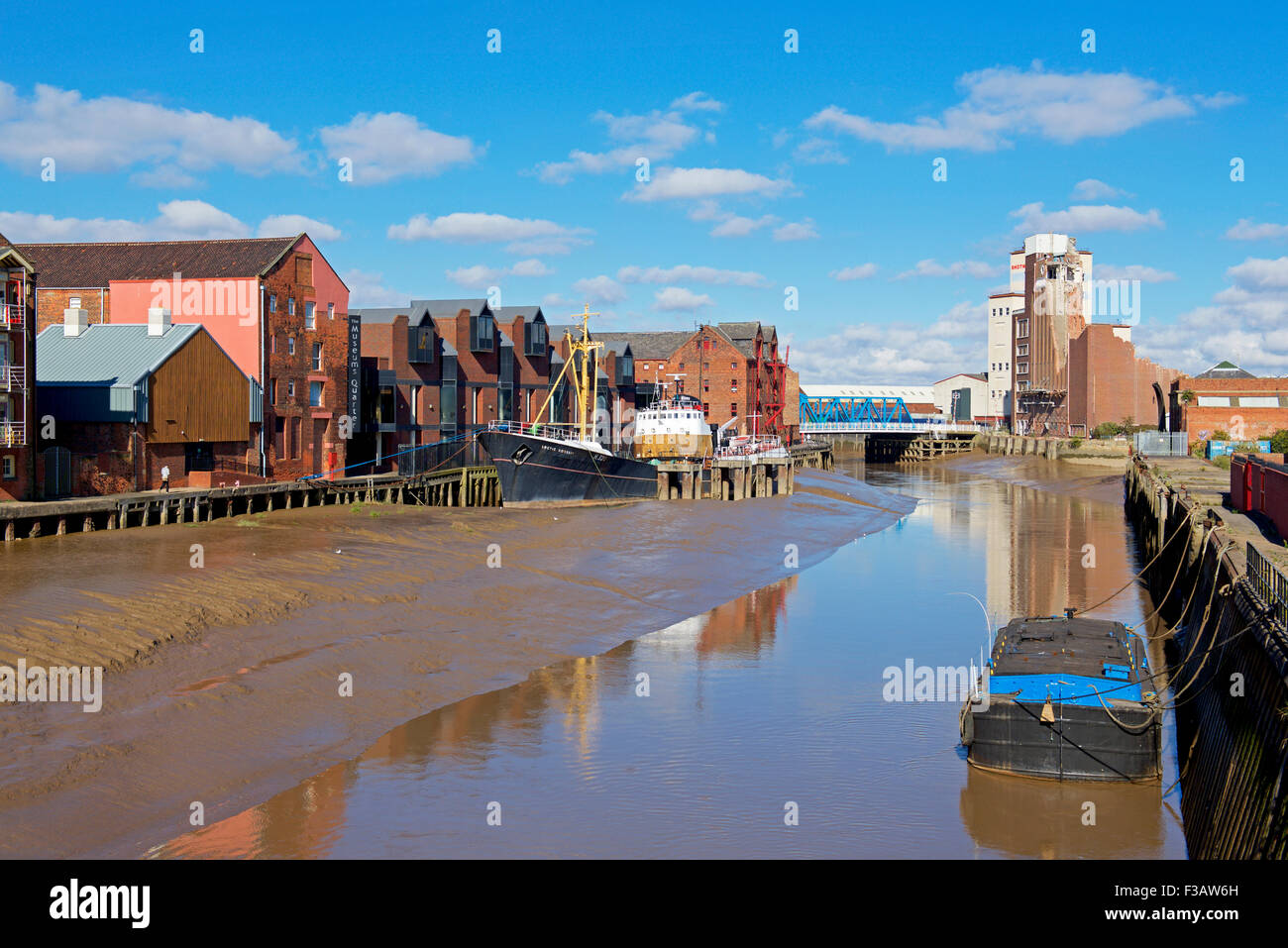 Il fiume Hull Kingston upon Hull, East Riding of Yorkshire, Inghilterra, Regno Unito Foto Stock