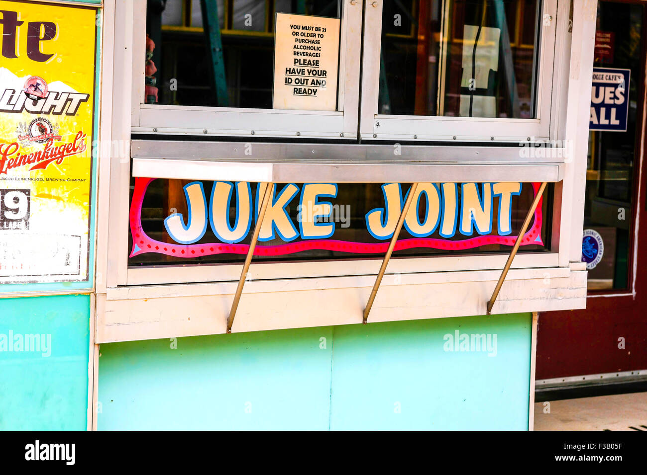 Juke Joint on Beale Street nel centro cittadino di Memphis, Tennessee Foto Stock