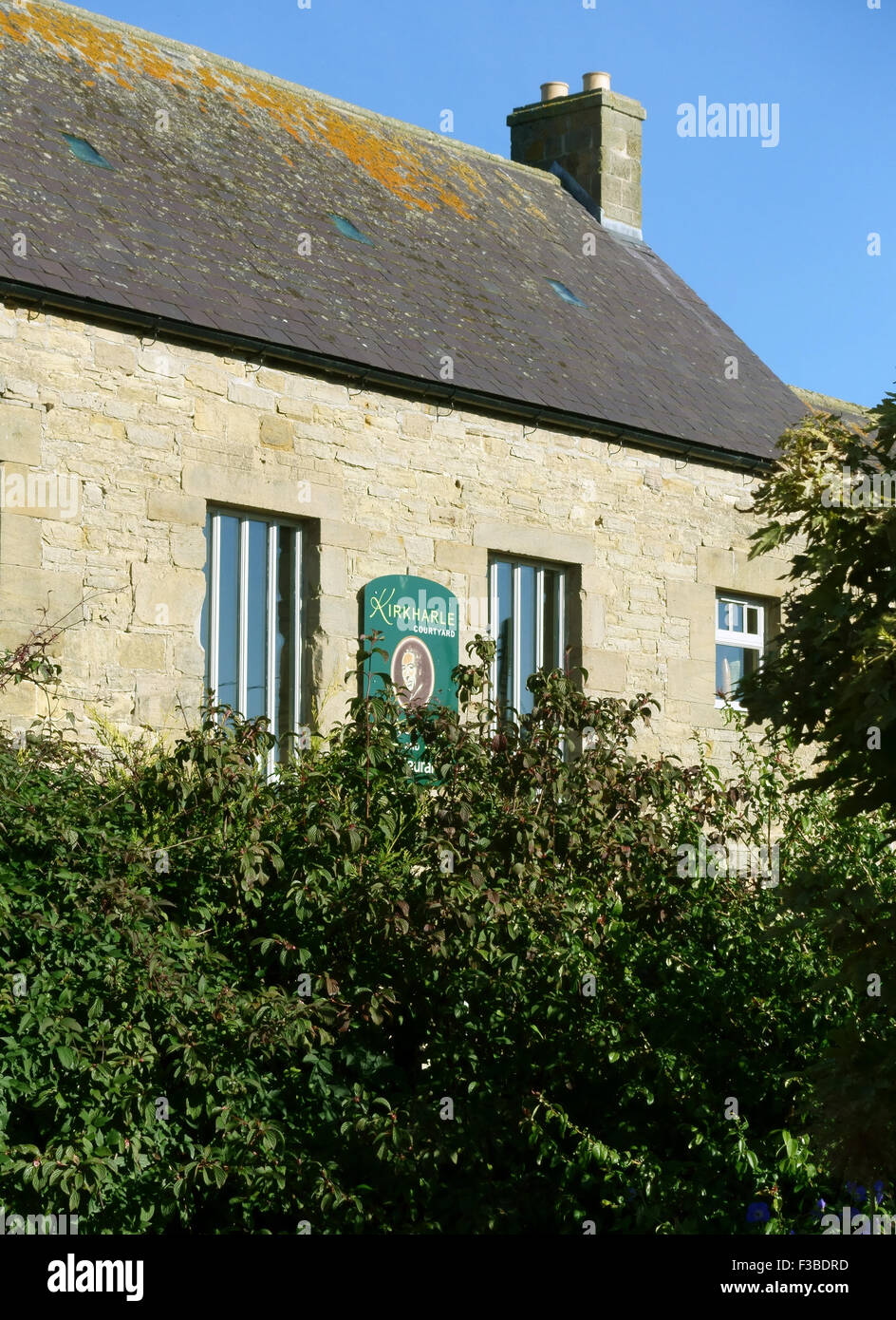 Luogo di nascita del paesaggio giardiniere Capability Brown, Kirkharle, Northumberland, Inghilterra Foto Stock