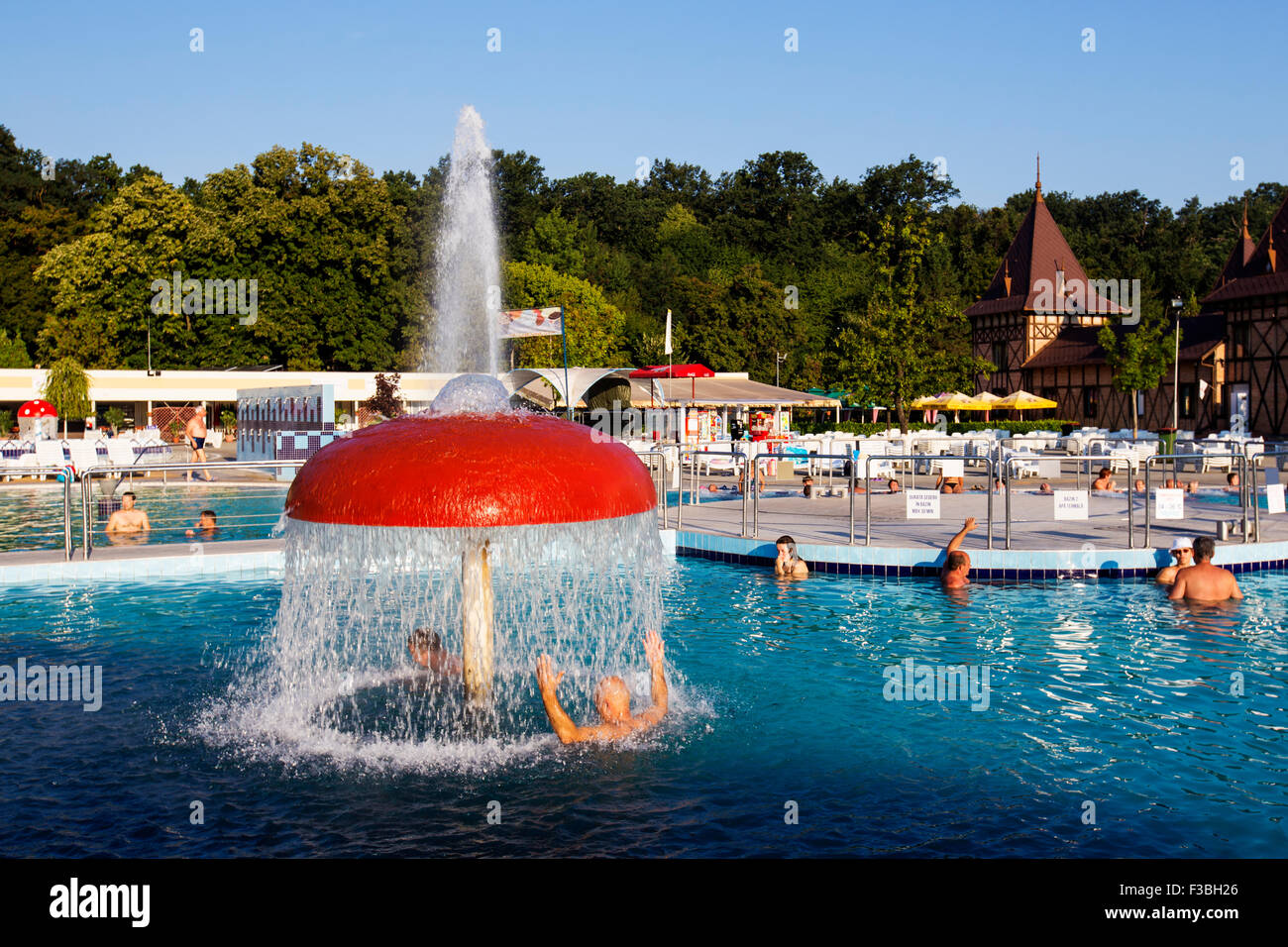 Aqua termico park a Baile Felix Romania estate 2015 Foto Stock