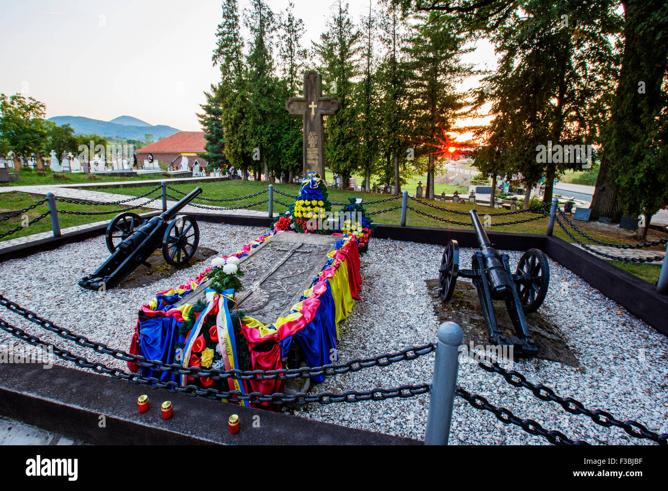 Il rumeno di eroe nazionale, Avram Iancu, tomba di tebea. Foto Stock