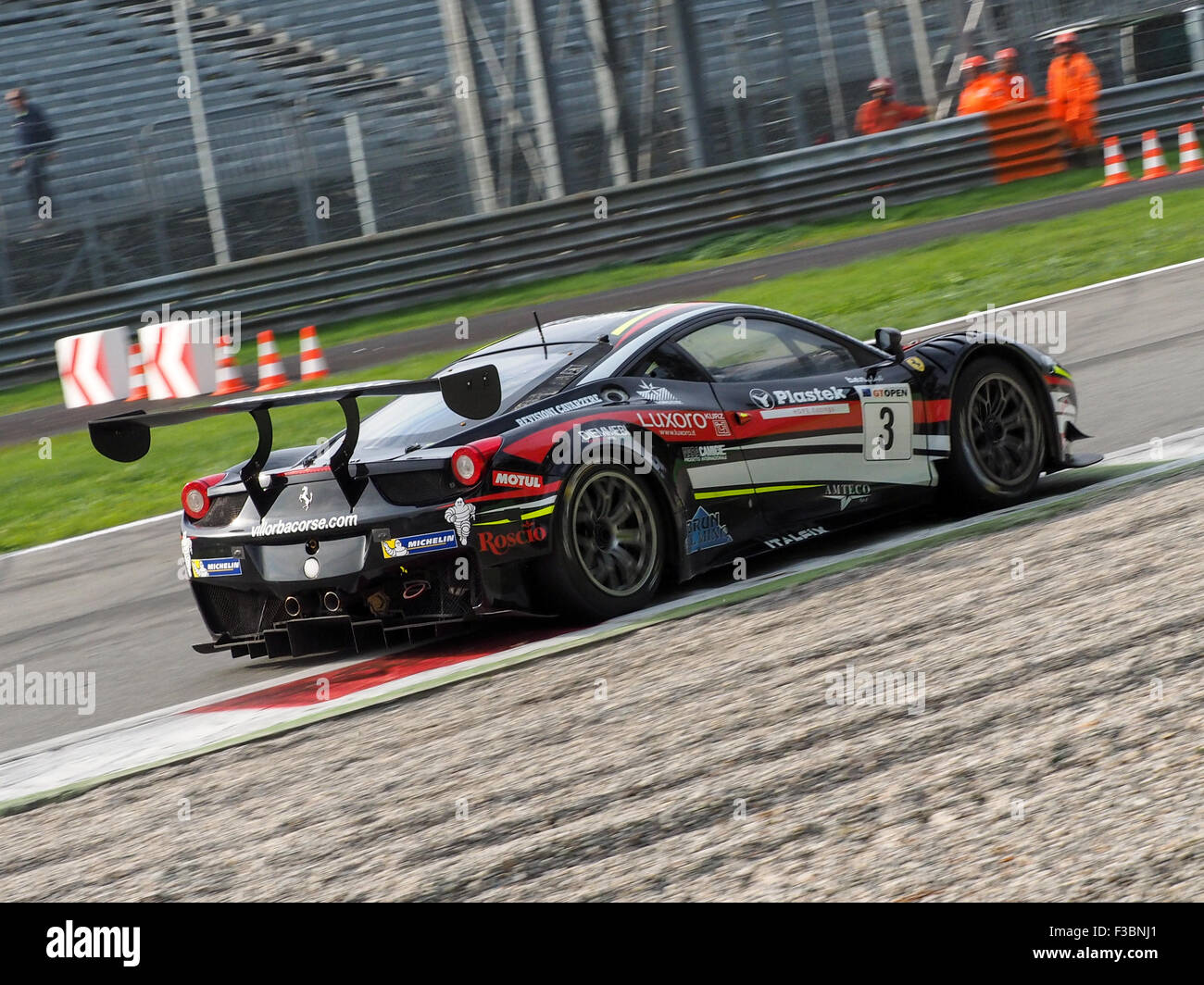 Monza, Italia, 2 Ottobre 2015 - Ferrari 458 #3 preparata dal team Af Corse Credito: Edoardo Nicolino/Alamy Live News Foto Stock