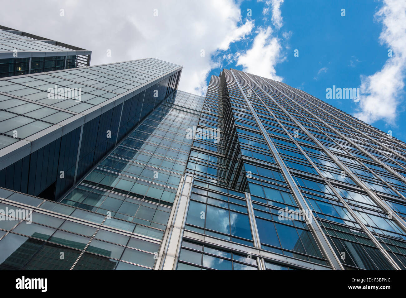 La moderna architettura uffici Canary Wharf London REGNO UNITO Foto Stock