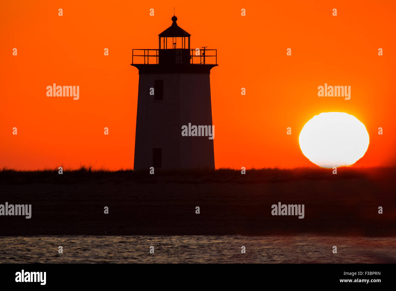 Faro tramonto spettacolare in Provincetown-Cape Cod-Massachusetts Foto Stock