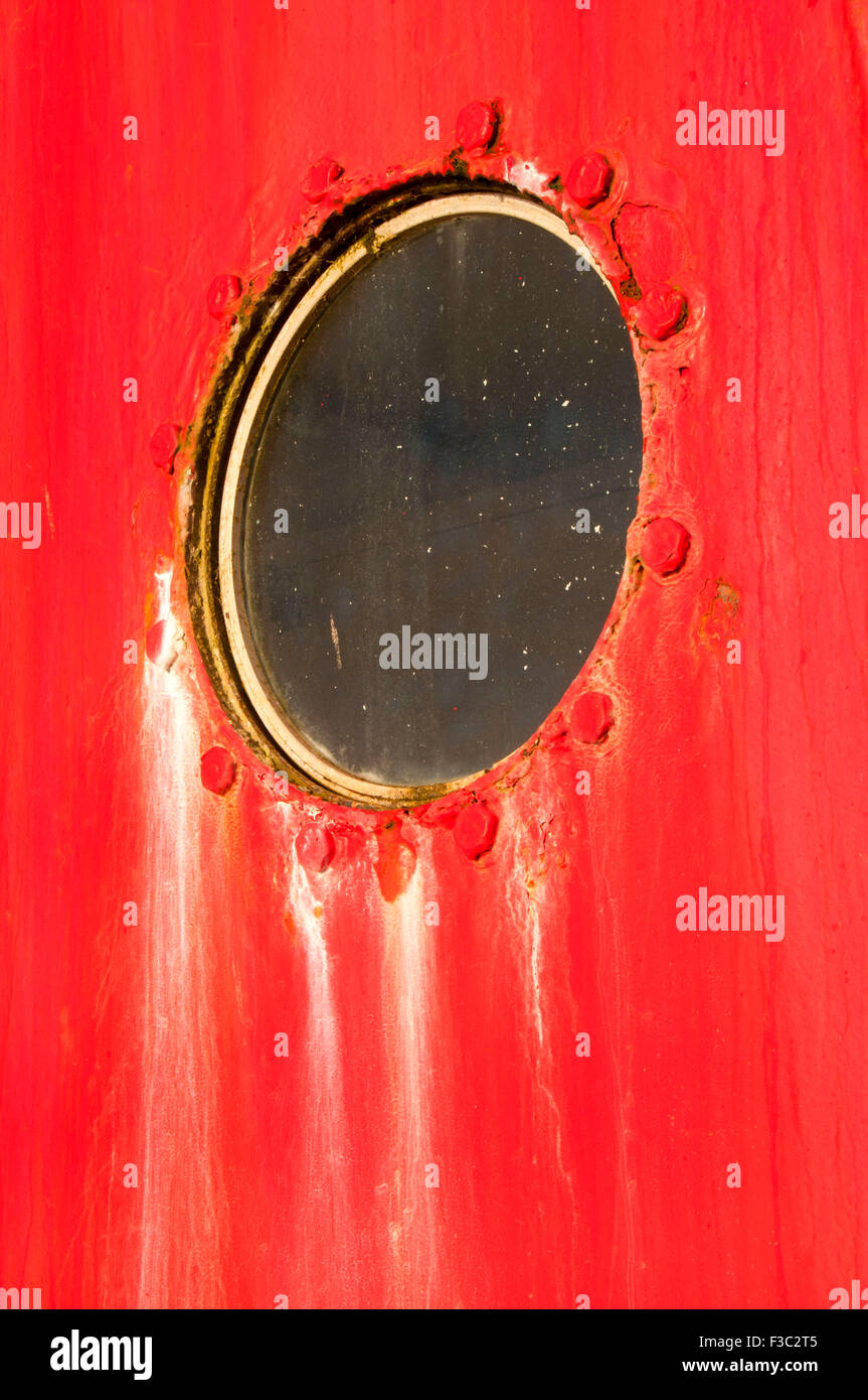 Barca da pesca oblò, Ilwaco, Washington Foto Stock