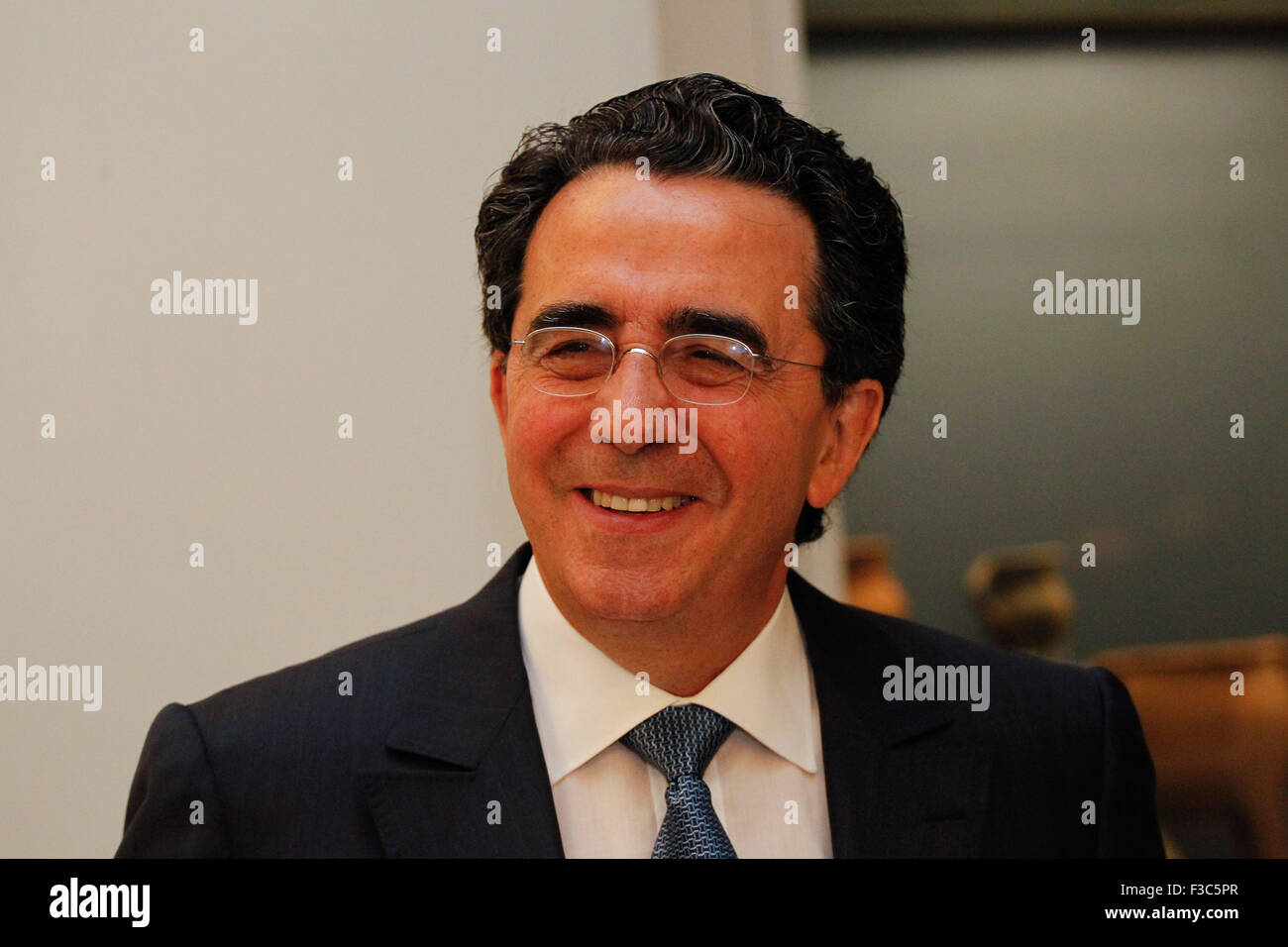 L'Architetto Santiago Calatrava presenta la sua mostra ' La rinascimentale della chiesa di San Nicola a Ground Zero" al GR Foto Stock