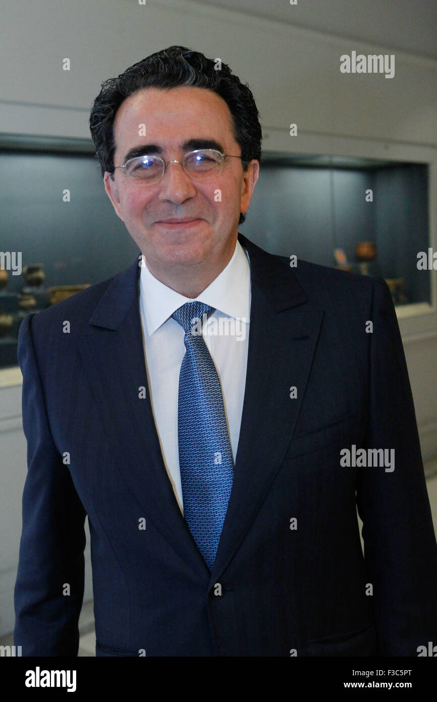 L'Architetto Santiago Calatrava presenta la sua mostra ' La rinascimentale della chiesa di San Nicola a Ground Zero" al GR Foto Stock