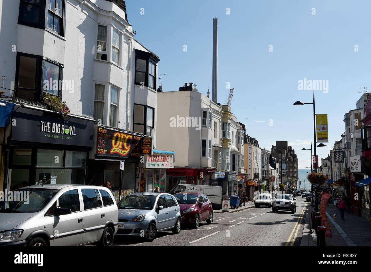 Brighton East Sussex Regno Unito - Preston Street noto come ristorante Street Foto Stock