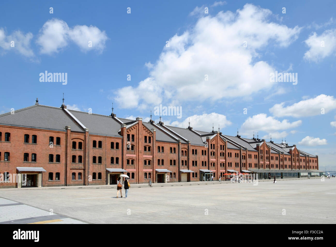 Historic Red Brick Warehouse in Minato Mirai distretto di Yokohama Giappone Foto Stock