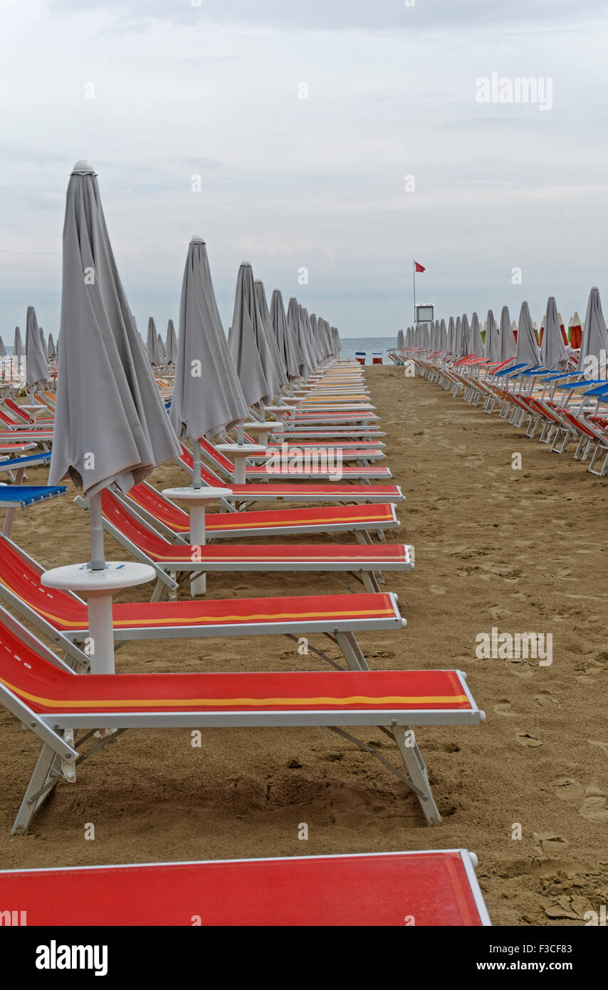 Spiaggia deserta, Italia Foto Stock
