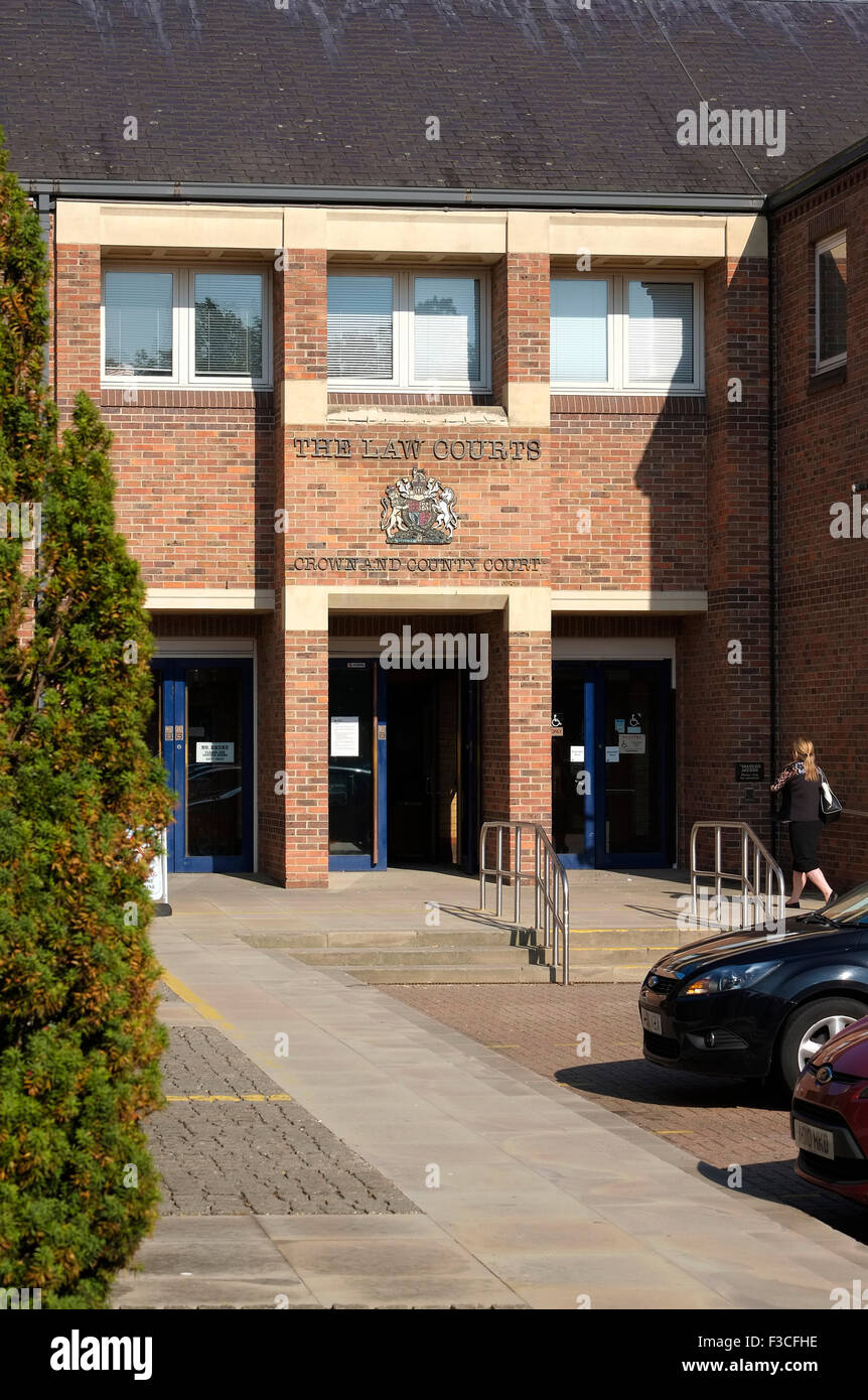Norwich combinato di tribunali, bishopgate, Norfolk, Inghilterra Foto Stock