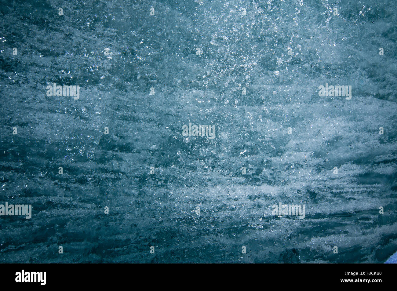 Ghiaccio all'interno della Mer de Glace ghiacciaio. Chamonix. Francia Foto Stock