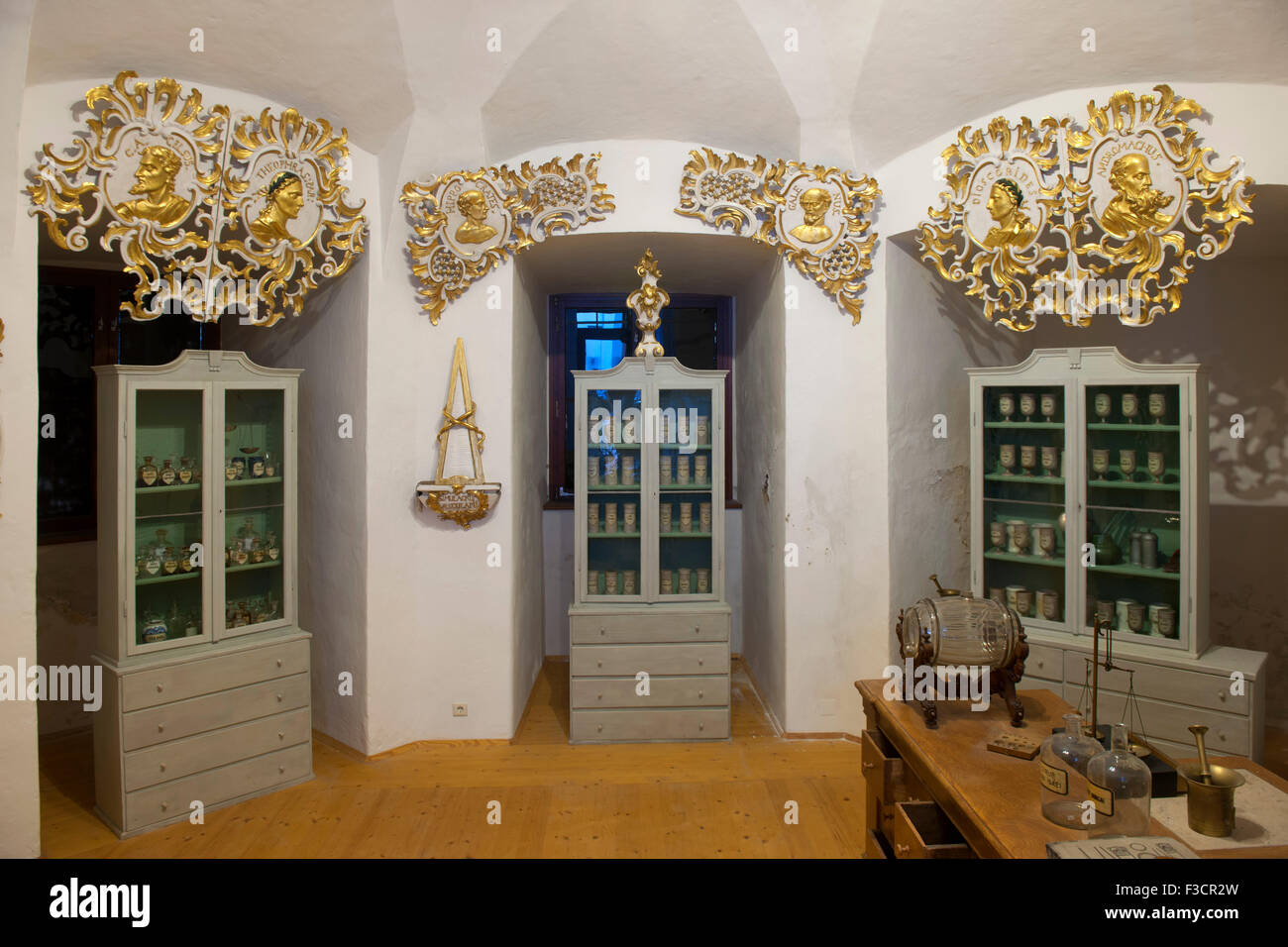 Österreich, Niederösterreich, Krems, Stift Göttweig, historische Apotheke Foto Stock