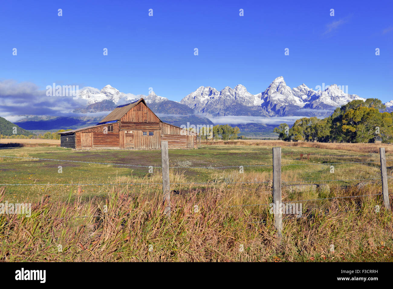 Grand Teton e i Teton Range, il Parco Nazionale del Grand Teton, Wyoming USA Foto Stock