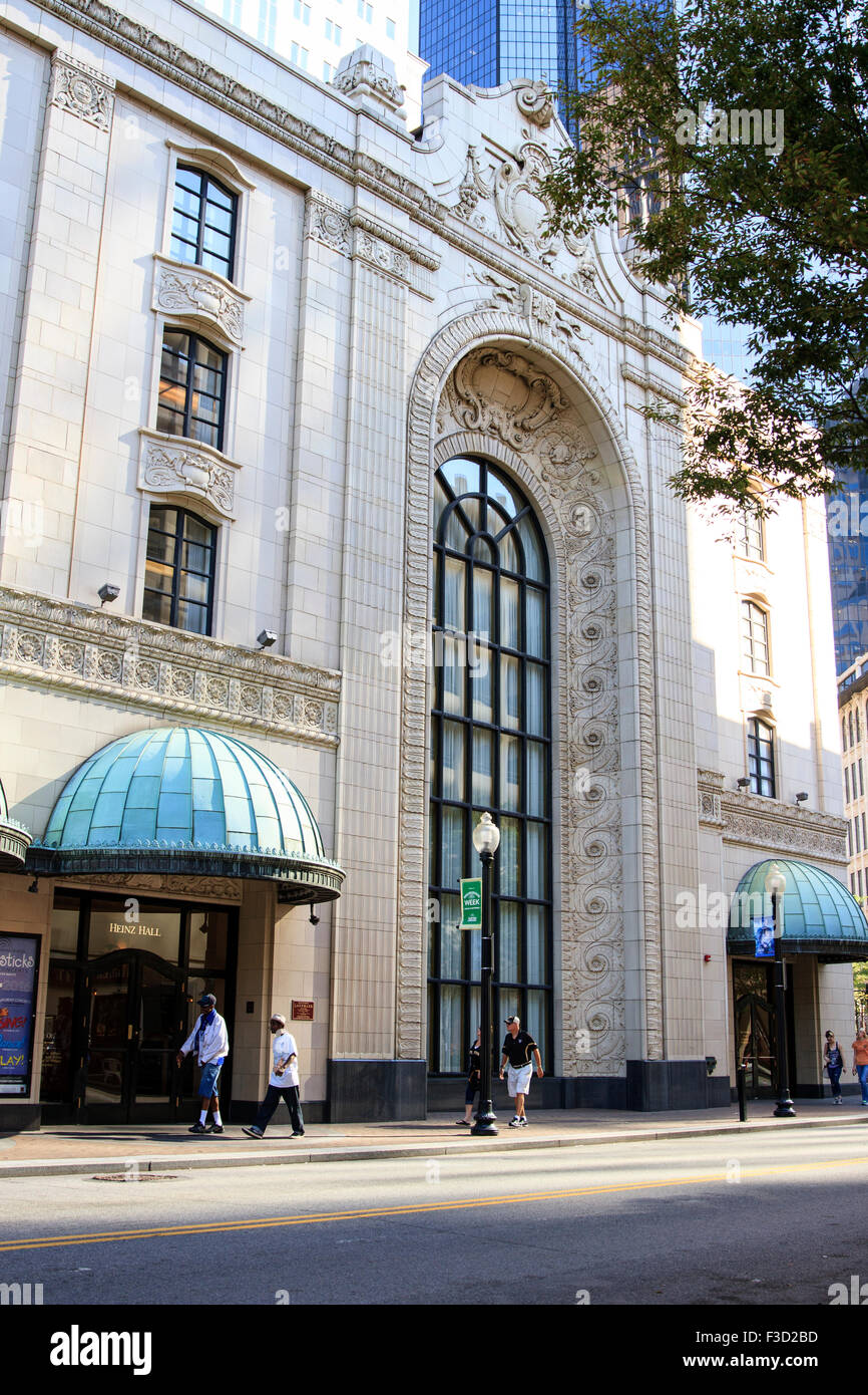 Heinz Hall centro di Pittsburgh Foto Stock