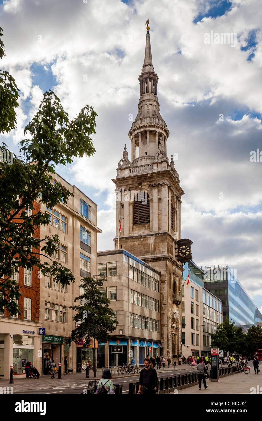 La chiesa di St Mary-le-Bow, Cheapside, London, Regno Unito Foto Stock
