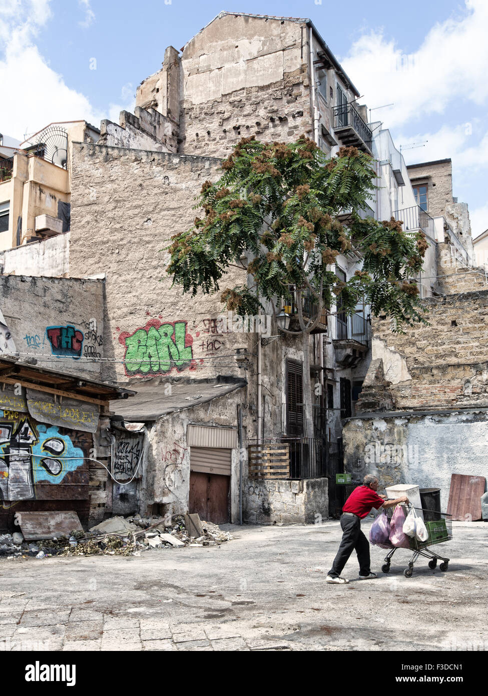 Palermo (Italia) - mercato di Ballarò Foto Stock