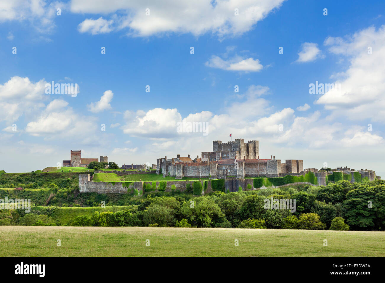 Il castello di Dover, Dover, Kent, England, Regno Unito Foto Stock