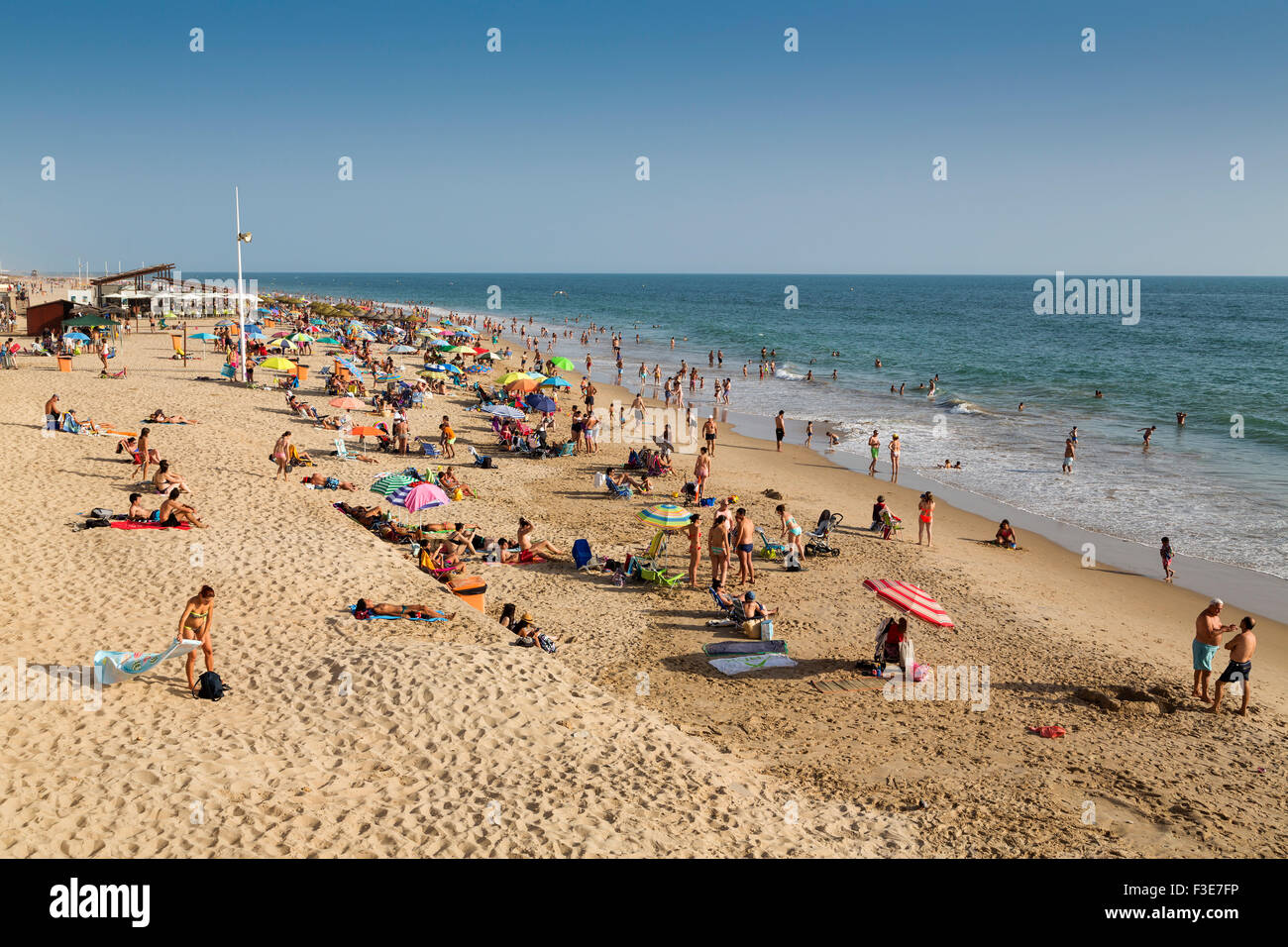 Spiaggia di Santa María del Mar Cadice Andalusia Spagna Foto Stock