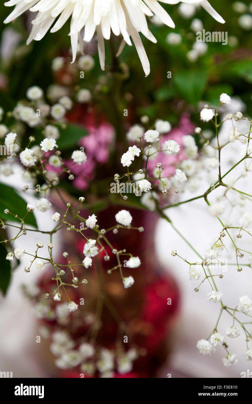 Bel fiore decorazioni per matrimoni Foto Stock