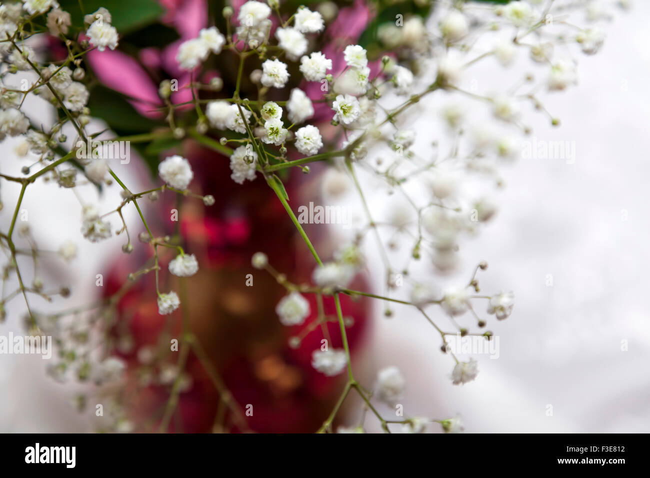 Bel fiore decorazioni per matrimoni Foto Stock