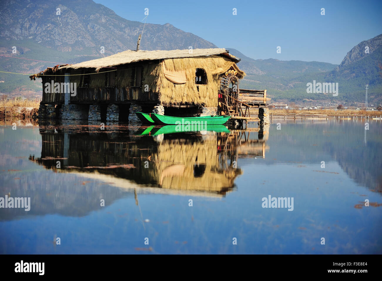 Oltre LaShiHai un lago in Yunnan Foto Stock