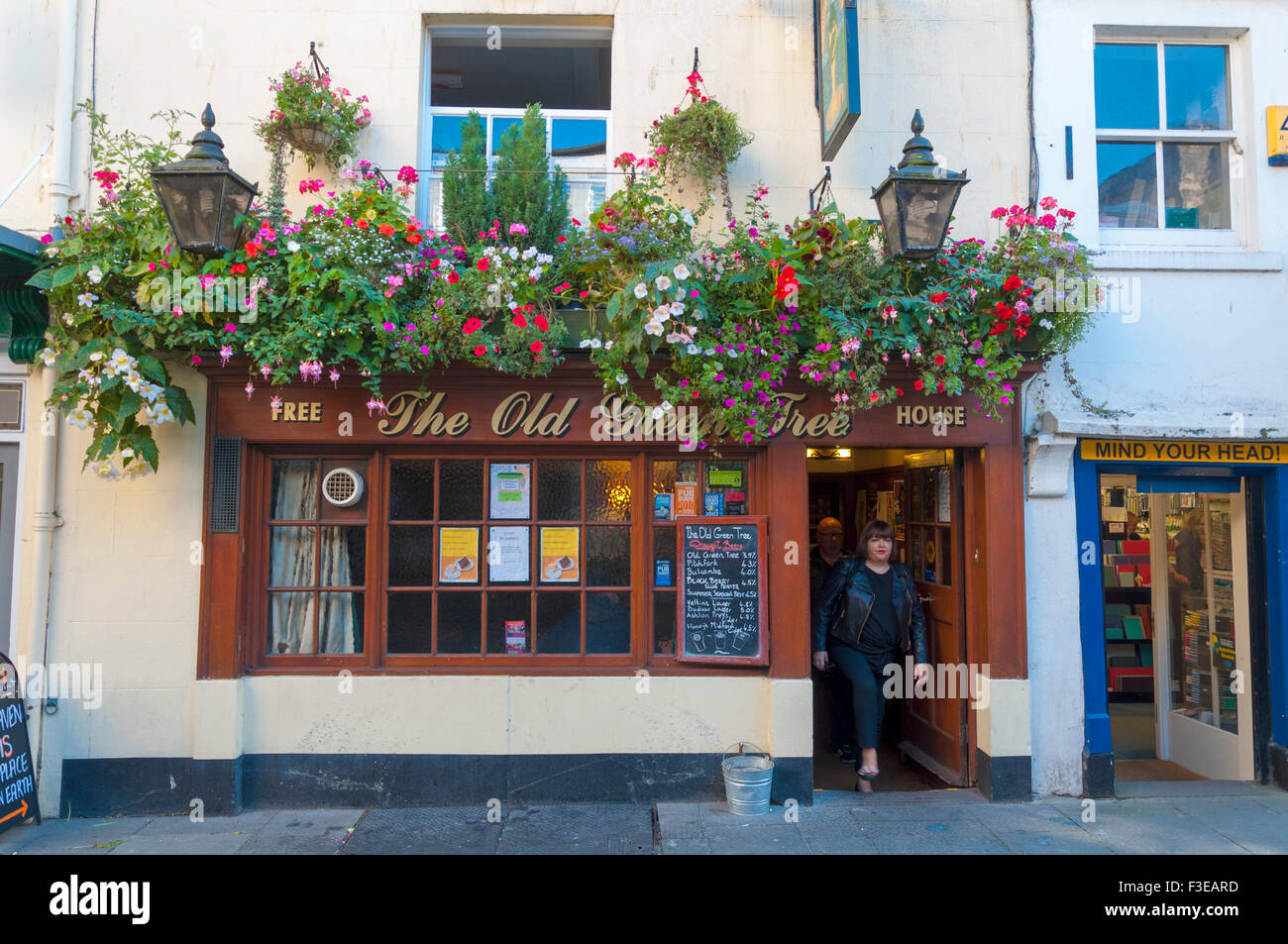 Il vecchio albero verde pub in Green Street Bath Somerset England Regno Unito Foto Stock
