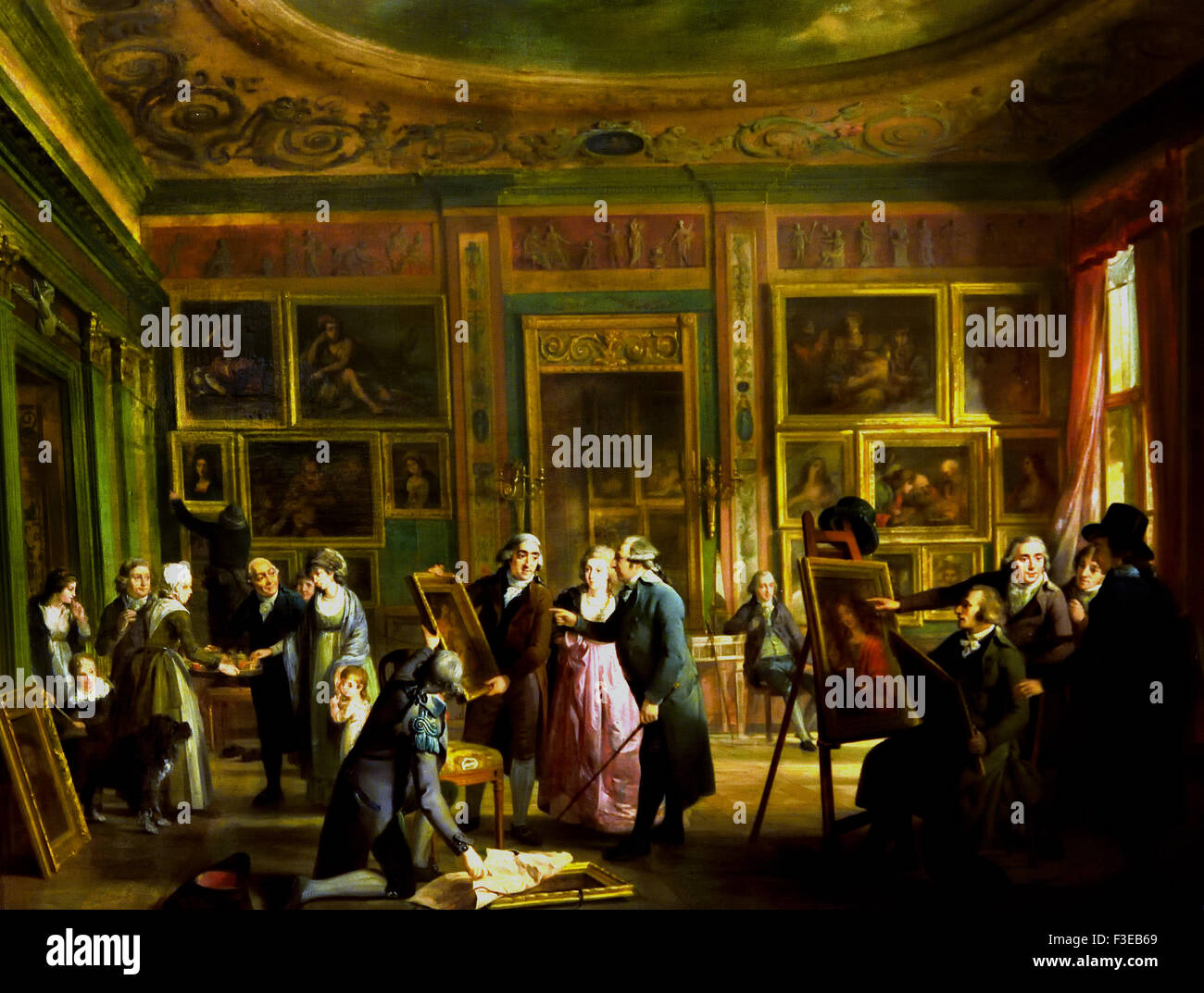 La Galleria d'Arte di Josephus Augustinus Brentano 1790 - 1799 Adriaan de Lelie 1755 - 1820 Paesi Bassi Paesi Bassi Foto Stock