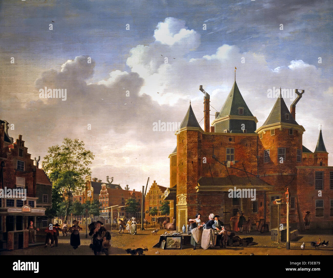 De Sint Antoniuswaag ad Amsterdam 1780 1790 Isaac Ouwater 1748 -1793 olandese Paesi Bassi Foto Stock