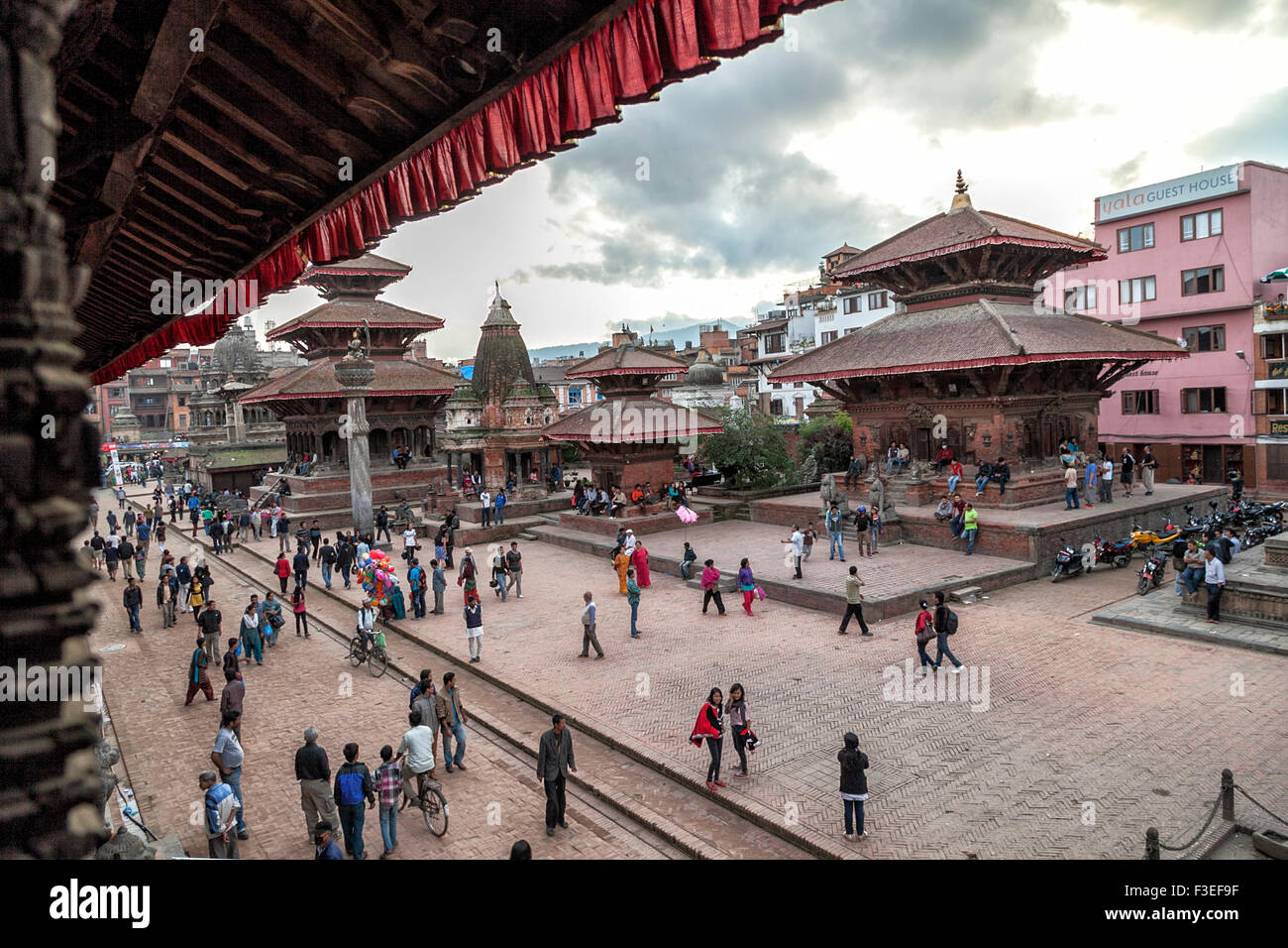 Kathmandu Durbar Square un sito Patrimonio Mondiale dell'UNESCO prima del terremoto 2015 Foto Stock