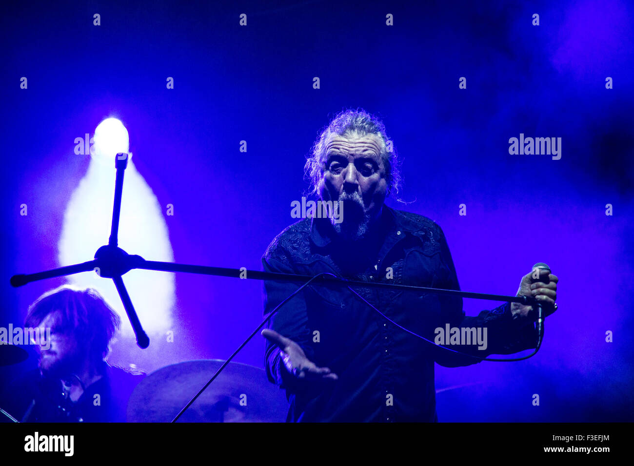 Robert Plant in concerto Foto Stock