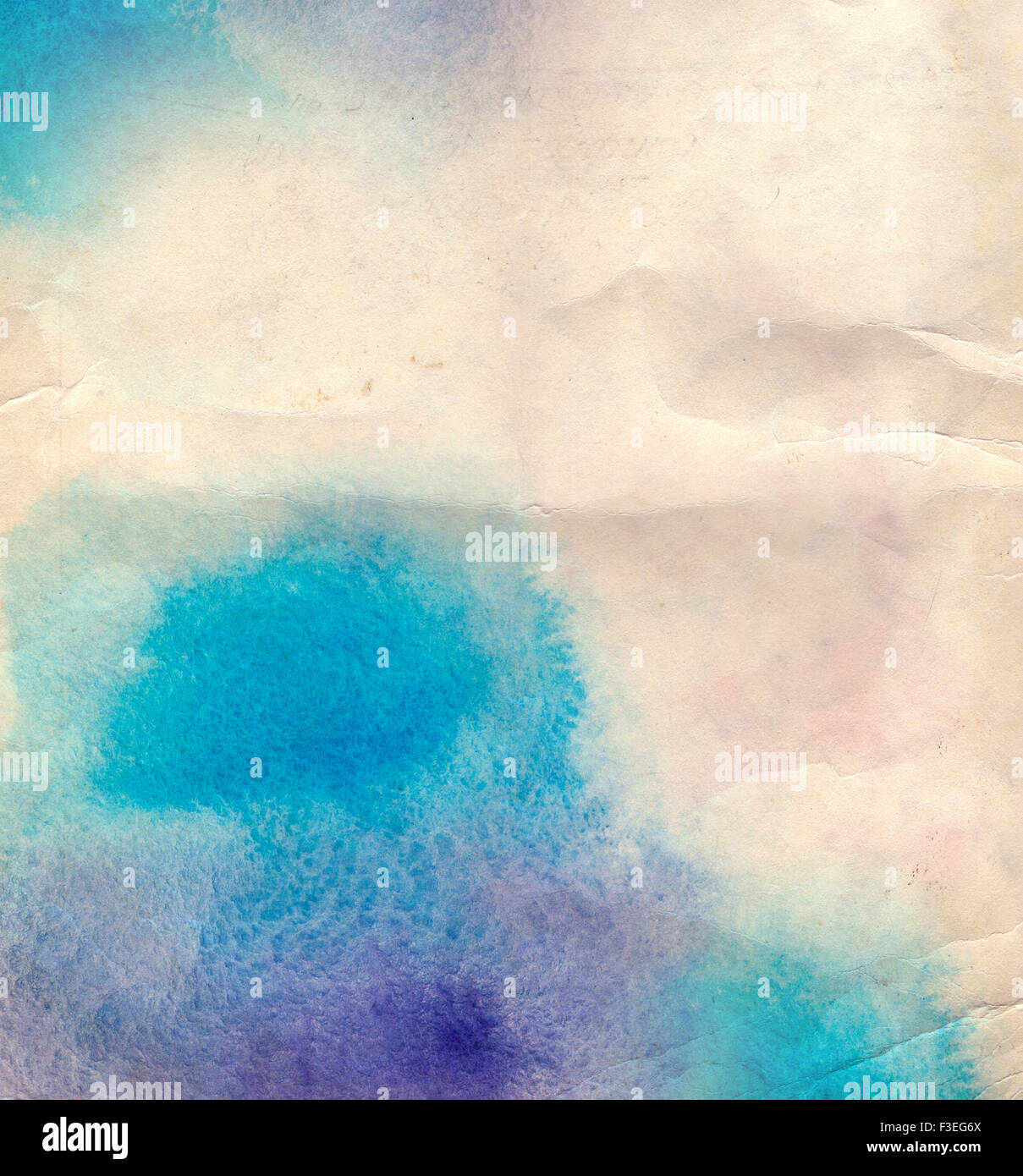 Abstract acquerello blu sullo sfondo per la progettazione Foto Stock