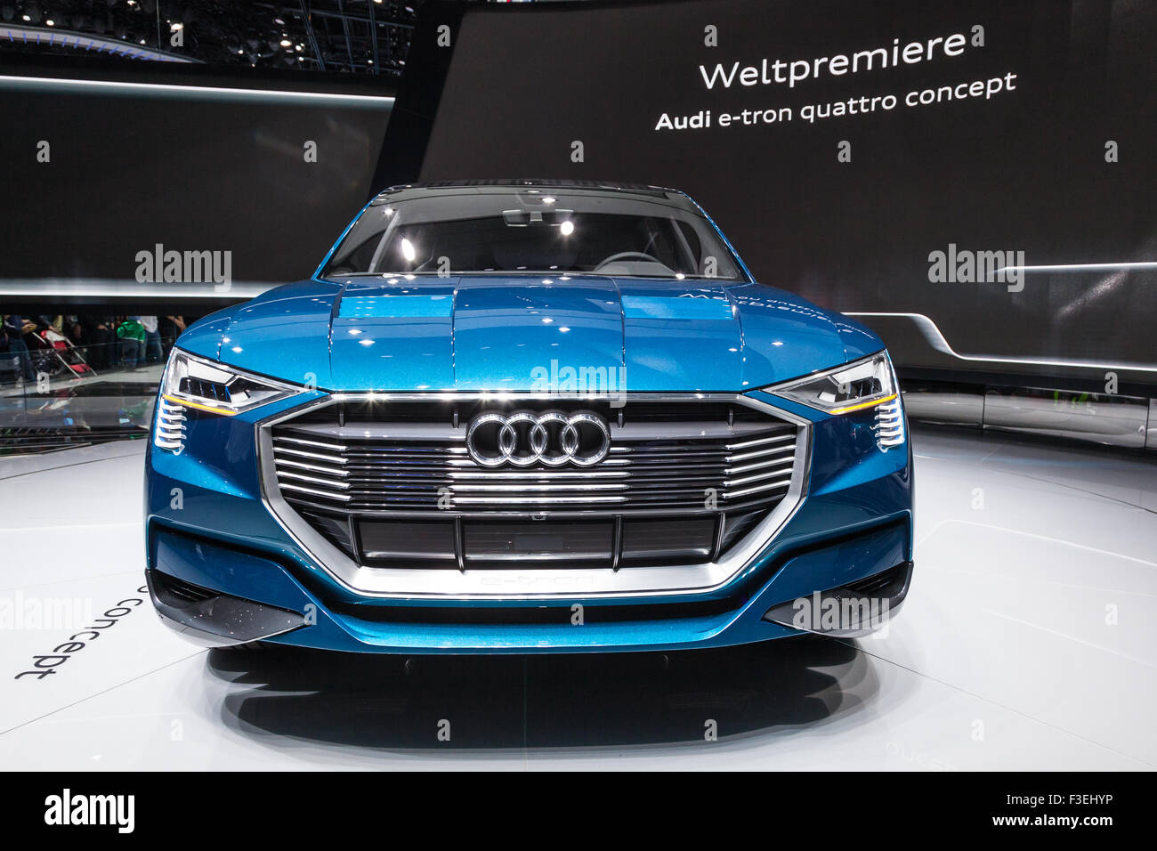 Audi e-tron quattro concetto alla IAA International Motor Show 2015 Foto Stock