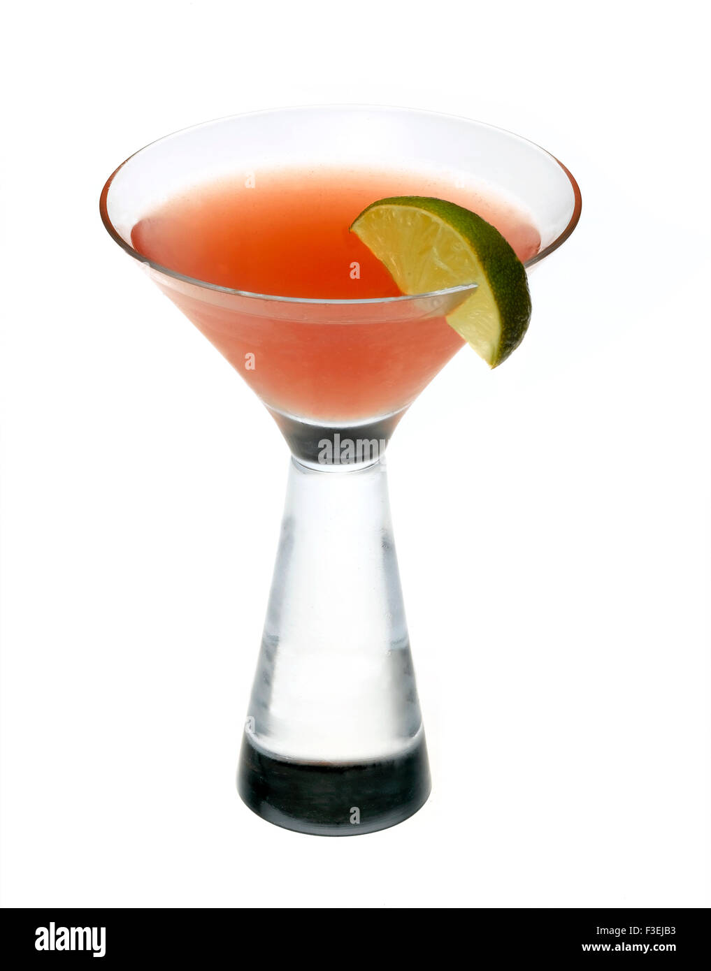 Un cocktail di pulito su bianco Foto Stock