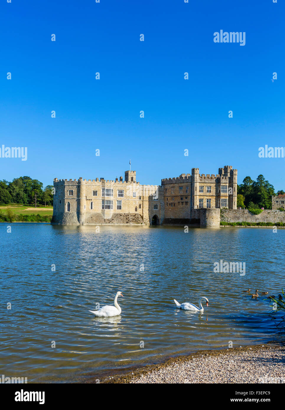 Il Castello di Leeds, vicino a Maidstone Kent, England, Regno Unito Foto Stock