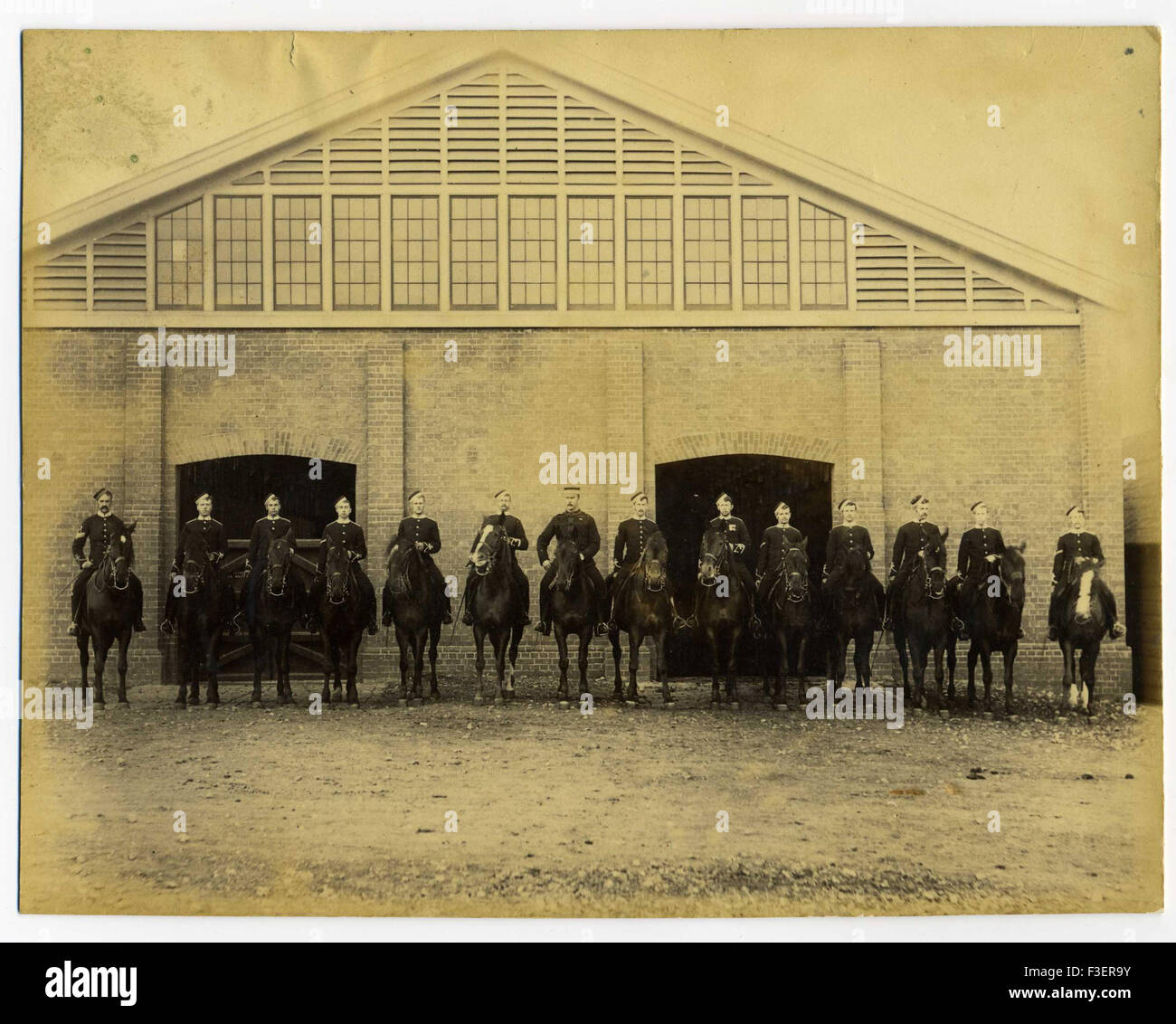 Aldershot montato cavalleria 1870/1880 Foto Stock