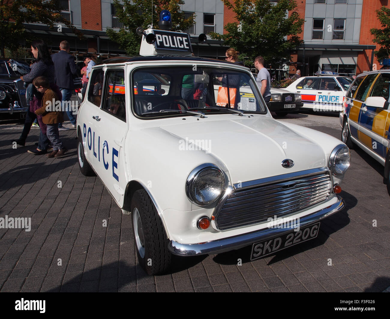 Conserve di polizia Austin Mini Cooper Foto Stock