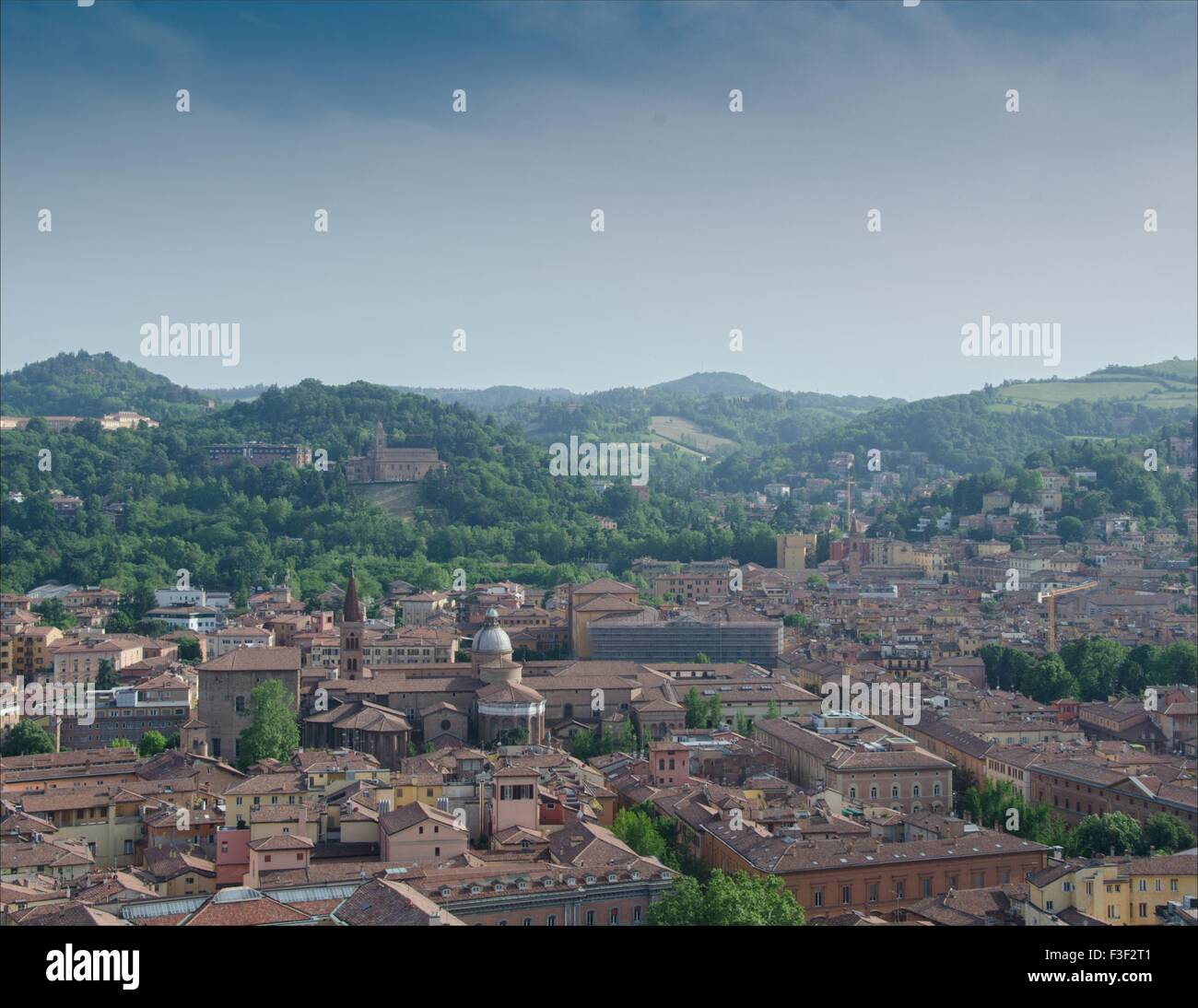 Bologna Italia dalle Due Torri Foto Stock