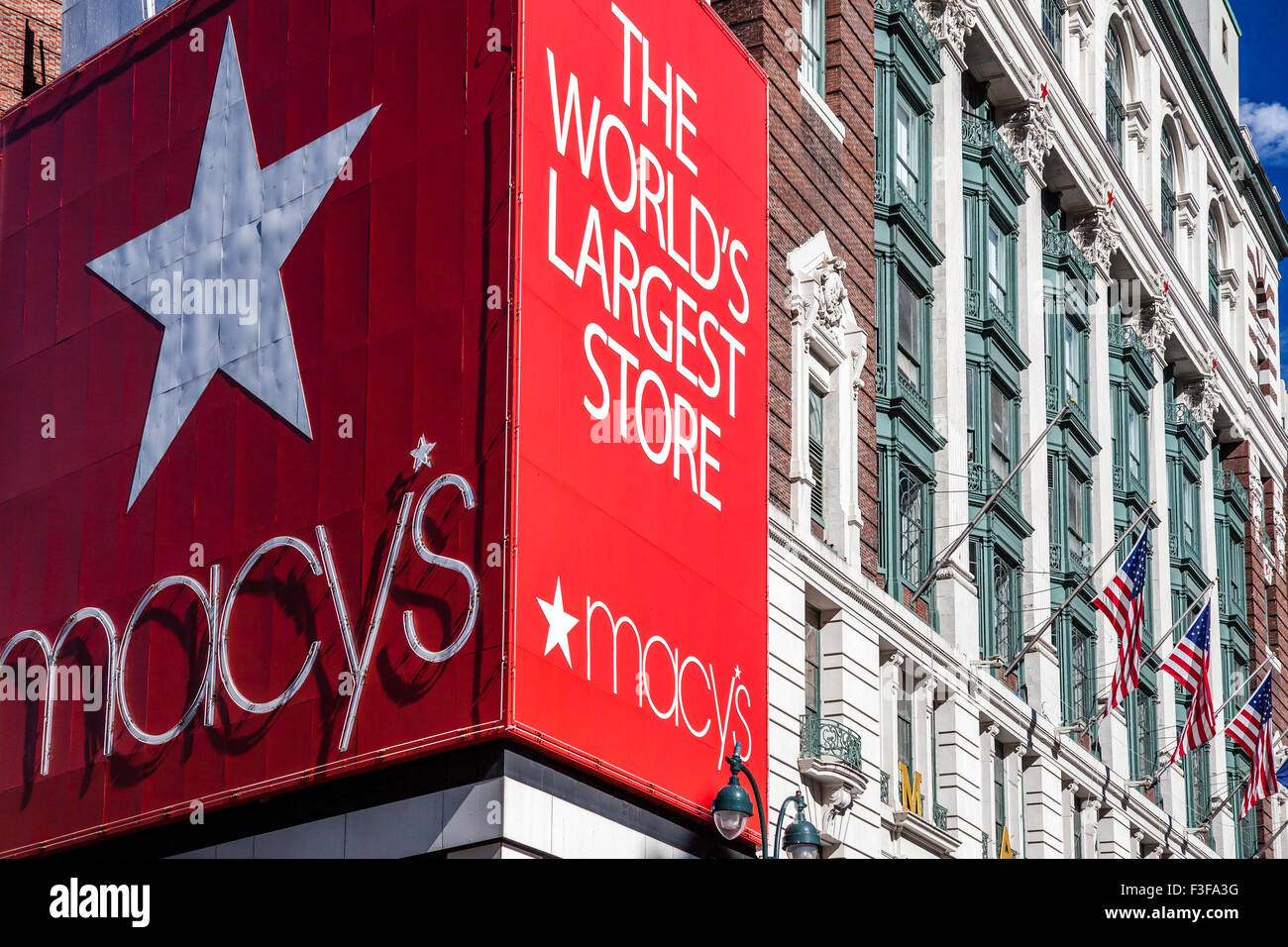 Famoso magazzino Macy's a New York City Foto Stock