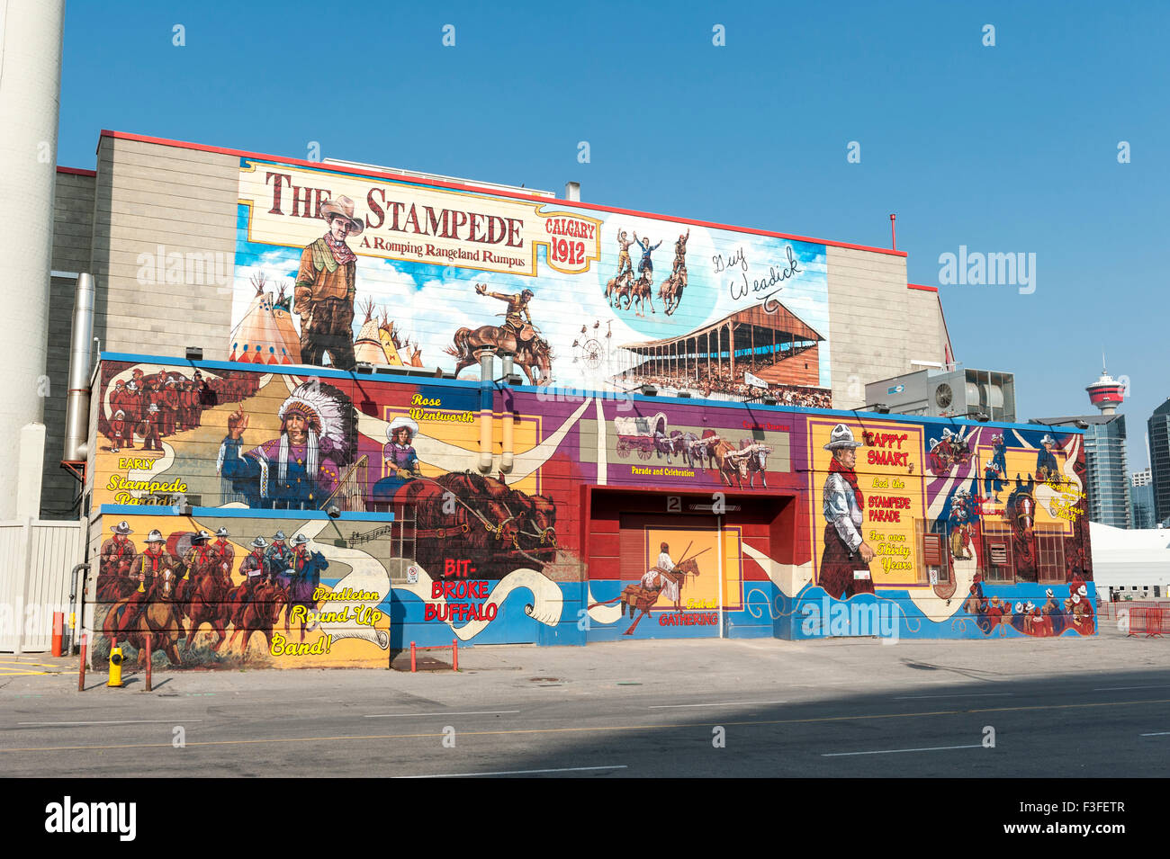 Calgary Stampede Terreno Foto Stock