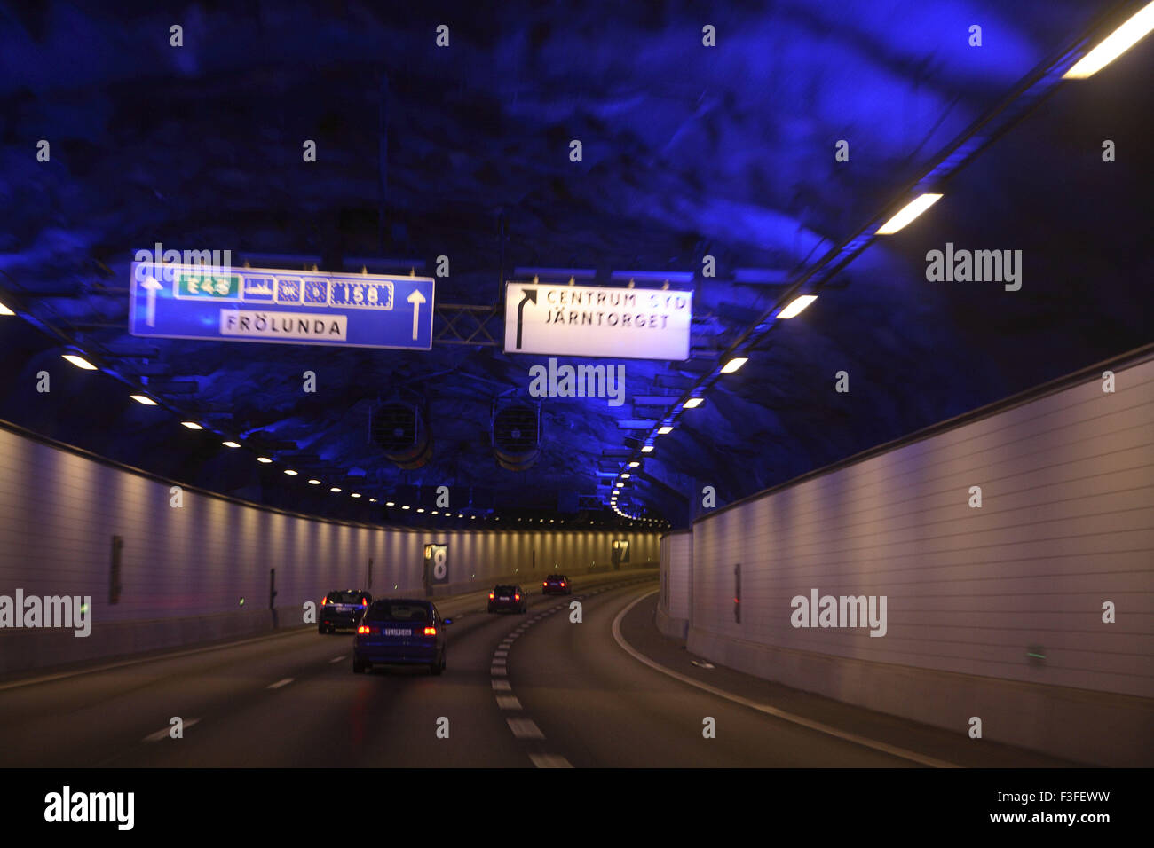 ; Trasporto sotto il tunnel di massa ; Göteborg ; Svezia nessuna proprietà release disponibile Foto Stock